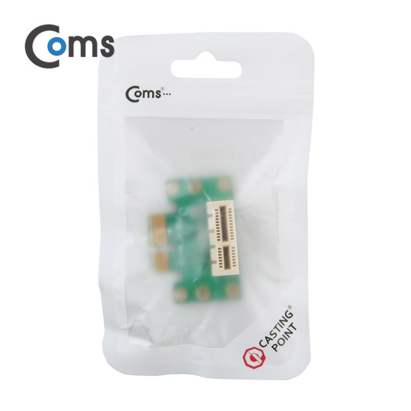 Coms Express PCI 연장 아답터(1X배속) Short, ㄱ자꺾임(꺽임)