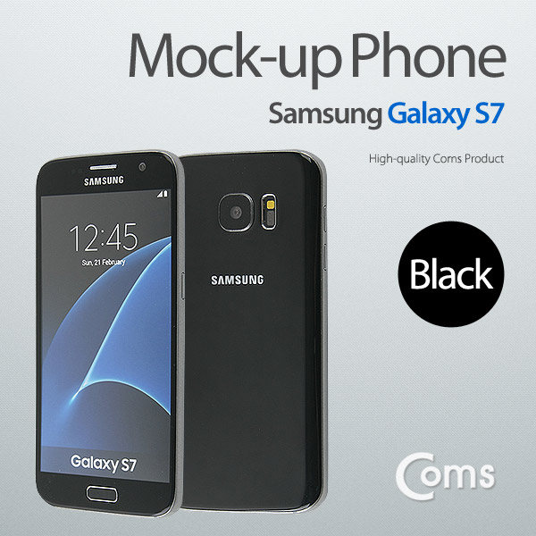 Coms 목각 폰(mock-up), 갤S7/Black/모형