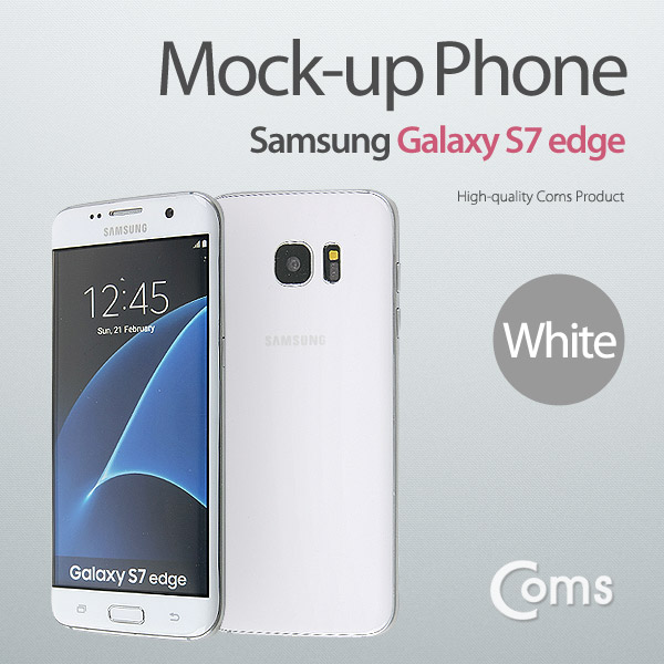 Coms 목각 폰(mock-up), 갤S7 엣지/White/모형