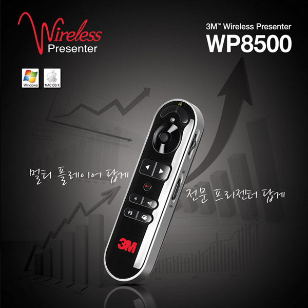 3M 레이저 포인터 WP-8500 PLUS 프리젠터 / 기본기능+마우스 기능