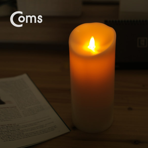 Coms 전자 촛불, LED 양초 (대) 102 x 228mm (D타입 1.5V건전지x2사용)