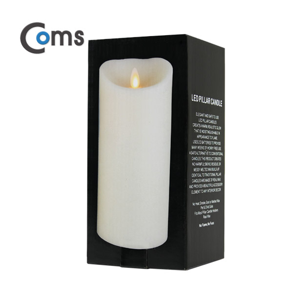 Coms 전자 촛불, LED 양초 (대) 102 x 228mm (D타입 1.5V건전지x2사용)