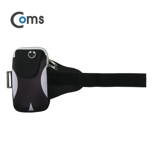 Coms 스마트폰 암밴드, 이어폰 홀 Gray