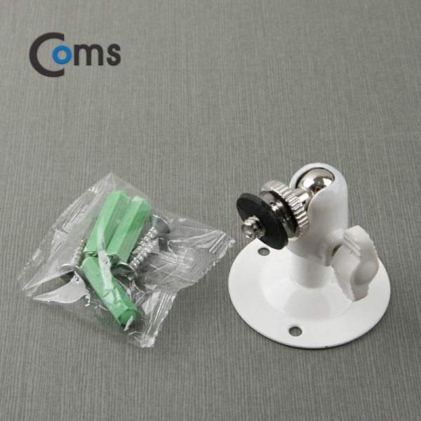Coms CCTV용 거치대(Metal/White), 1관절 5cm