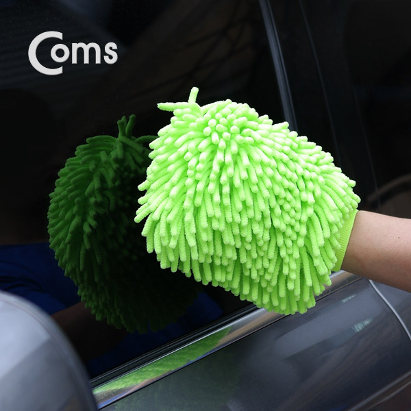 Coms 차량용 극세사 타올, 장갑형 / 세차 용품 / 워시 미트 / 패드