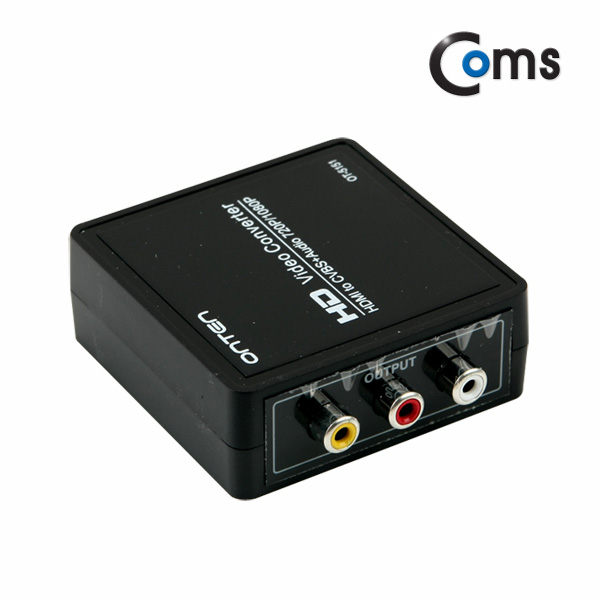 Coms HDMI 컨버터 (HDMI -> 3RCA) 아날로그 변환
