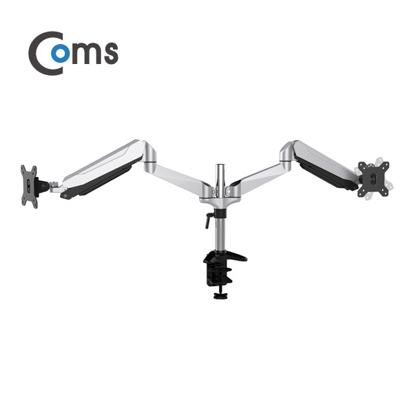 Coms 듀얼 모니터 거치대 / 회전 삼관절 ARM형, 1개당 최대하중 8kg