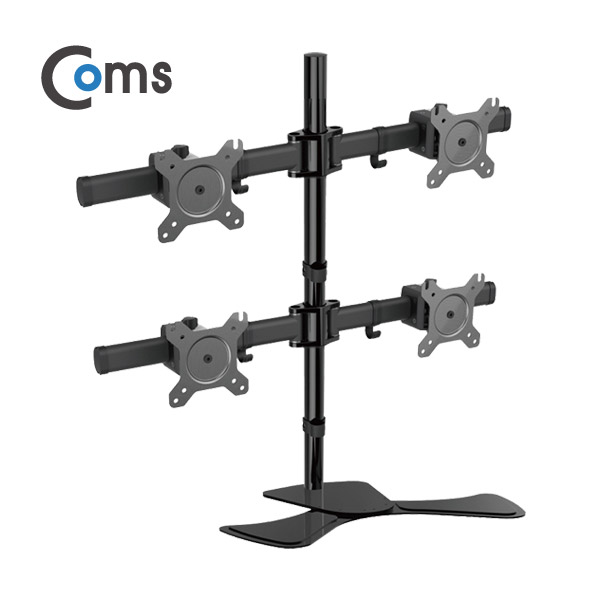 Coms 쿼터 모니터 거치대 (자유배치형) / 일관절형(4대), 1개당 최대하중 5kg