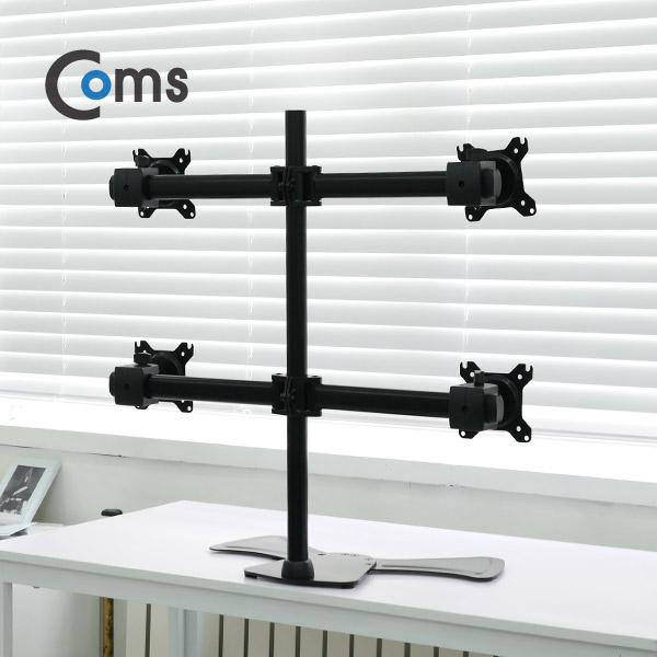 Coms 쿼터 모니터 거치대 (자유배치형) / 일관절형(4대), 1개당 최대하중 5kg