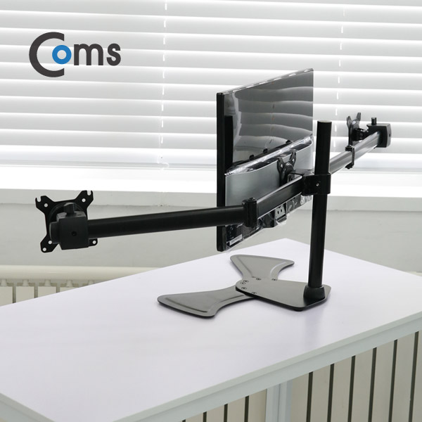 Coms 트리플 모니터 거치대 (자유배치형) / 일관절형(3대), 1개당 최대하중 8kg
