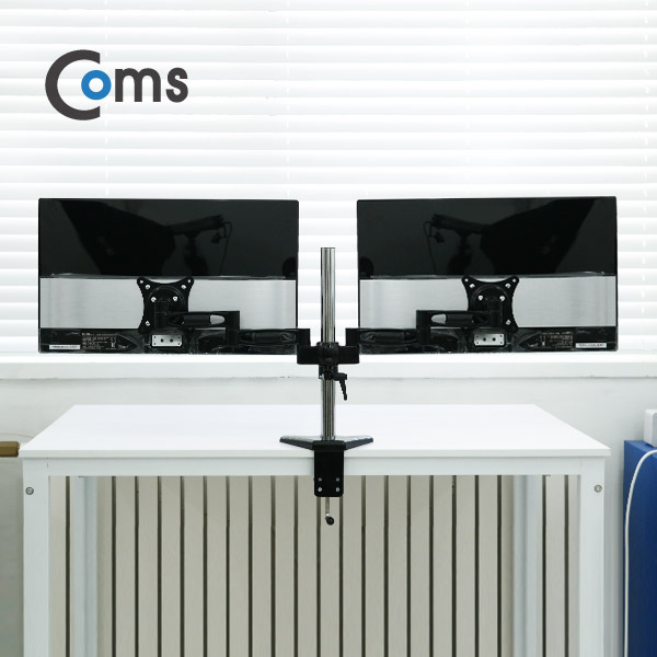 Coms 듀얼 모니터 거치대 / 회전 삼관절형, 1개당 최대하중 8kg