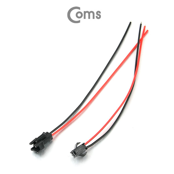 Coms 점퍼 / 점퍼선 케이블(2P) 연장 30cm, Red/Black