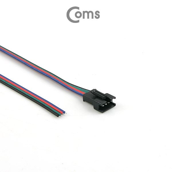 Coms 점퍼 / 점퍼선 케이블(4P) 연장 30cm, Red/Black/Green/Blue
