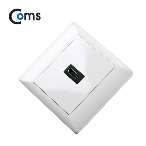 Coms HDMI 월 플레이트 (HDMI F/F) 1P, 꺾임형(꺽임)