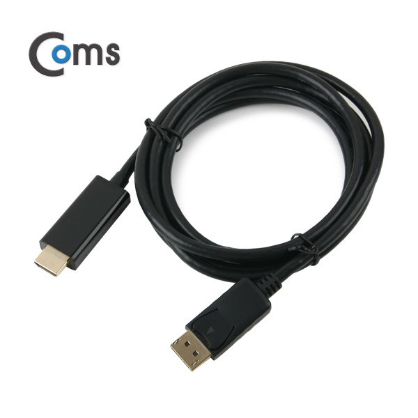 Coms 디스플레이 포트 케이블(HDMI 변환) 2M (DP1.2 지원)/DisplayPort/Dp
