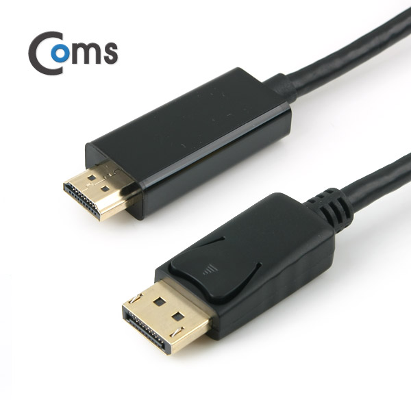 Coms 디스플레이 포트 케이블(HDMI 변환) 2M (DP1.2 지원)/DisplayPort/Dp