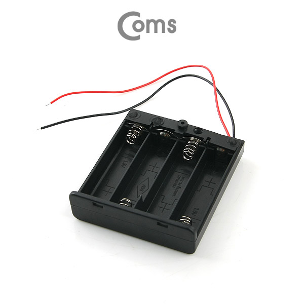 Coms 건전지 홀더 케이스, AAx4ea(2선전원)