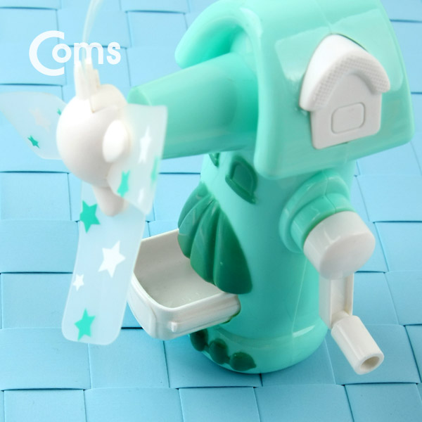 Coms 풍차 수동 선풍기 (컬러 랜덤발송)