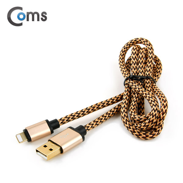 Coms IOS 8핀(8Pin) 케이블 USB/ 8P (Gold Metal), 1M