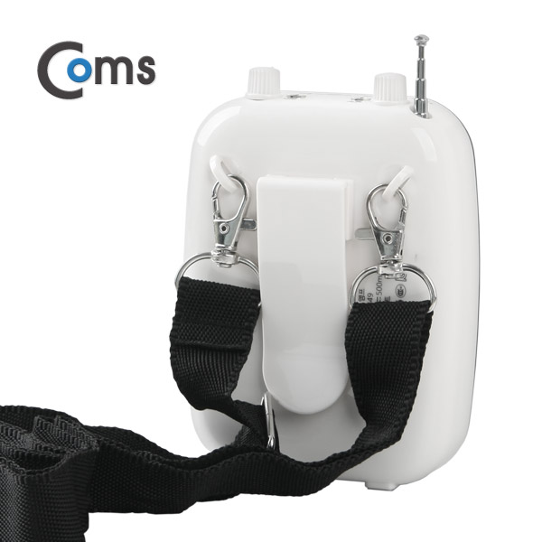 Coms 휴대용 FM 무선 마이크 앰프(스피커) Black