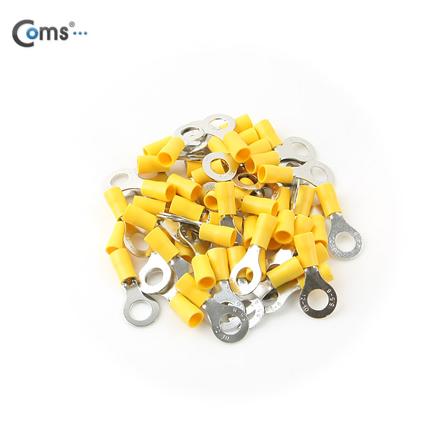 Coms 터미널(100pcs)/ Ring단자, RVS 5.5-8 / 노랑