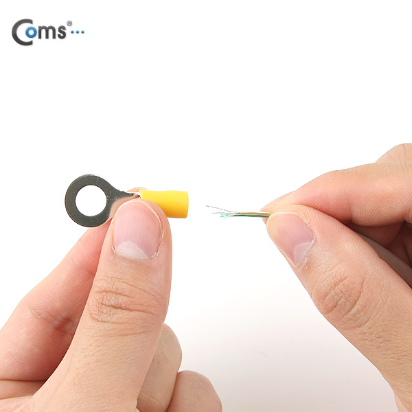 Coms 터미널(100pcs)/ Ring단자, RVS 5.5-8 / 노랑
