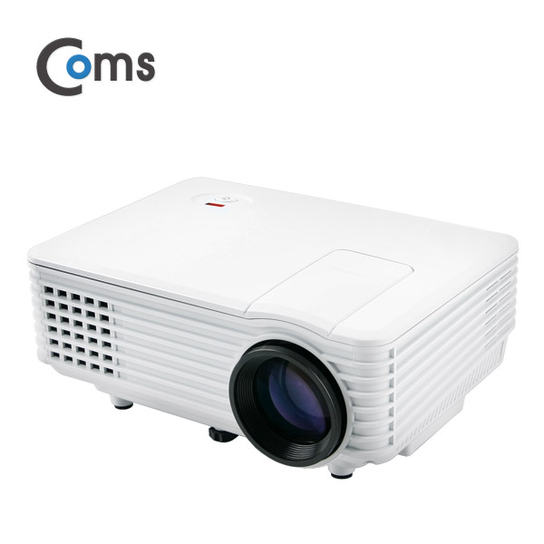 Coms 미니 빔프로젝터 800*480 / 800Lumens, HDMI/VGA/USB/AV/오디오 out 지원