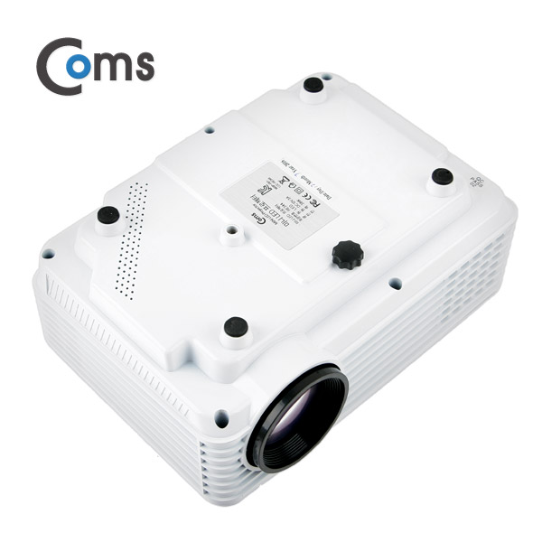 Coms 미니 빔프로젝터 800*480 / 800Lumens, HDMI/VGA/USB/AV/오디오 out 지원