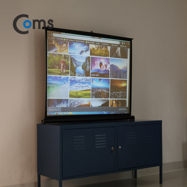Coms 프로젝터 스크린 127cm(50형) 스탠드형
