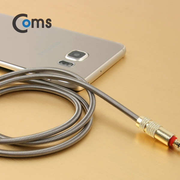 Coms 스테레오 케이블(4극), AUX, 스프링