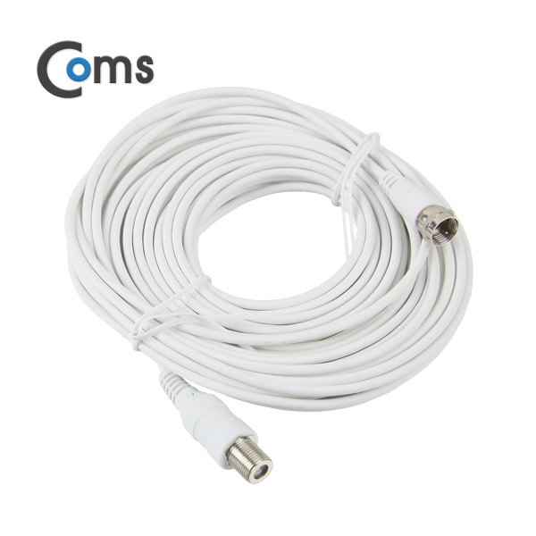 Coms 안테나 케이블(연장) 10M, 안테나 전용(2C2V) 흰색