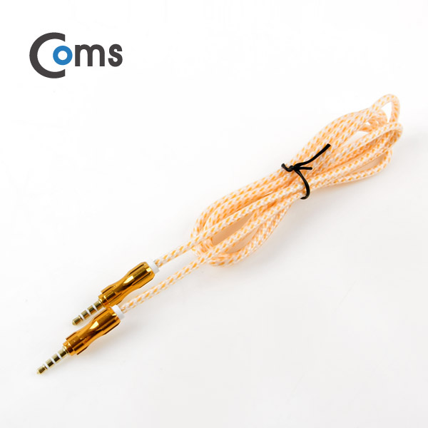 Coms 스테레오 케이블(4극), AUX, 1M Gold/Stereo