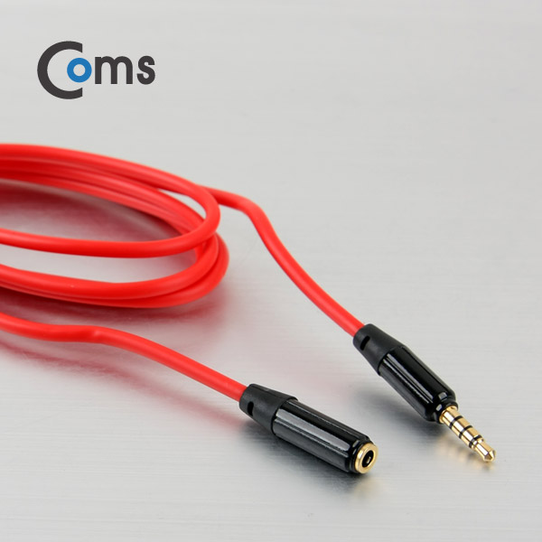 Coms 스테레오 케이블(4극) AUX, 연장 1M/Stereo
