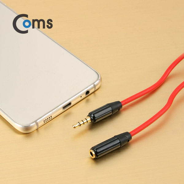 Coms 스테레오 케이블(4극) AUX, 연장 1M/Stereo