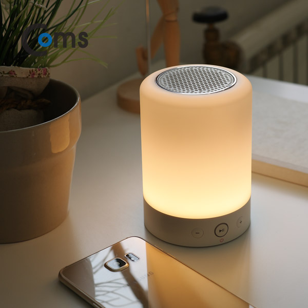 Coms 블루투스 스피커, 터치 무드 램프 (스마트 조명) / evn1