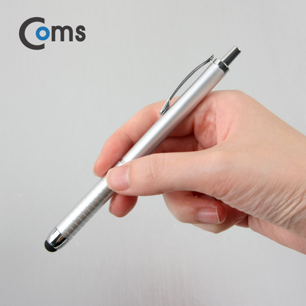 Coms 터치펜 정전식(볼펜 포함), Silver