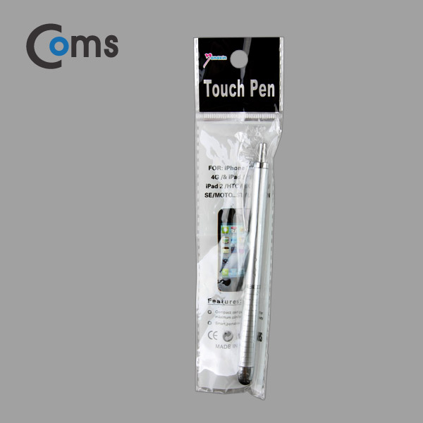 Coms 터치펜 정전식(볼펜 포함), Silver