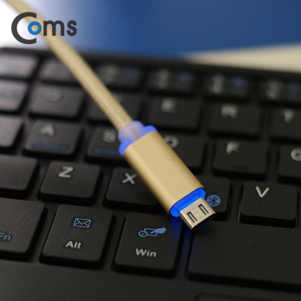 Coms 안드로이드 케이블 USB/Micro USB 5Pin(LED), 1M