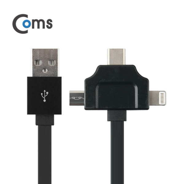 Coms USB 3.1 케이블(Type C) 3 in 1, 자동감김/T형