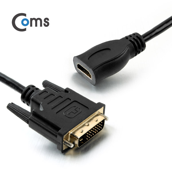 Coms HDMI 젠더(HDMI F/DVI M), 30cm