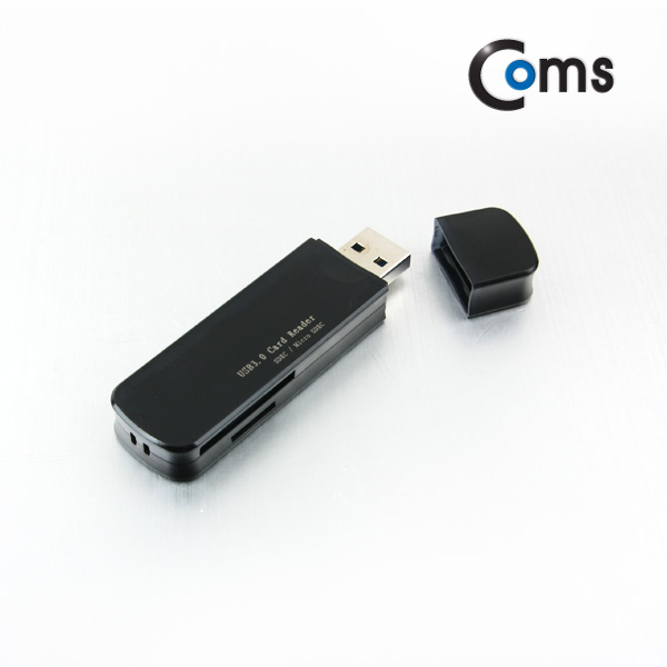 Coms 카드리더기(USB 3.0/스틱형) TF, MicroSD / SD