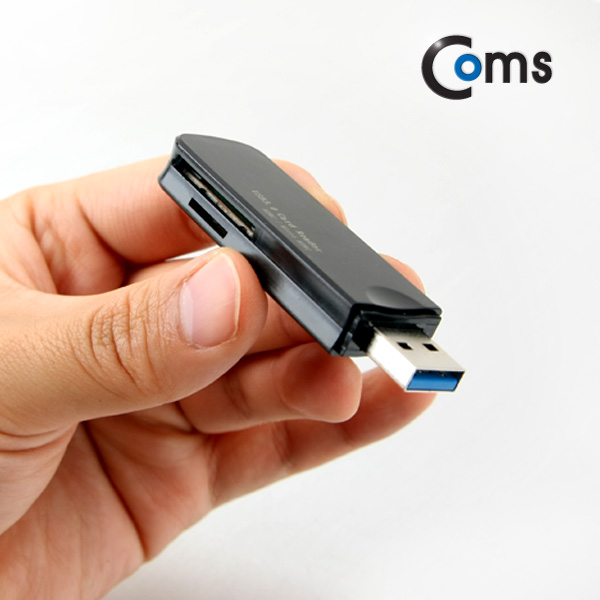 Coms 카드리더기(USB 3.0/스틱형) TF, MicroSD / SD