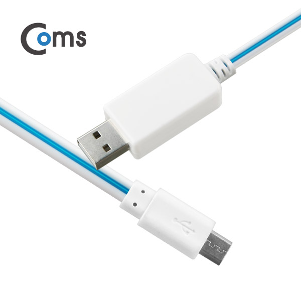 Coms 안드로이드 LED 케이블(Light) 1M / EL 발광 케이블