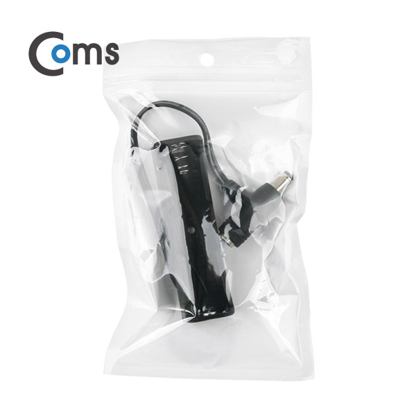 Coms 배터리 홀더(18650) 1구/DC 5.5(MF) 15cm, T형(Plug/Jack)