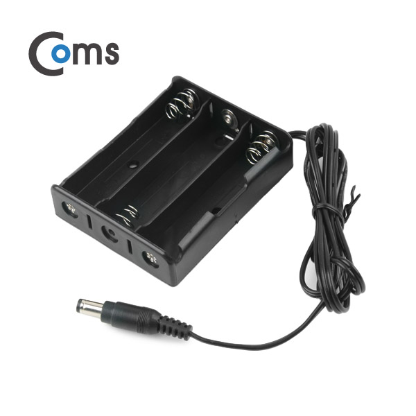 Coms 배터리 홀더(18650) 3구/DC 5.5(M) 100cm, Plug