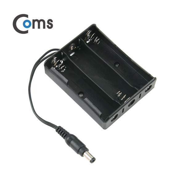 Coms 배터리 홀더(18650) 3구/DC 5.5(M) 15cm, Plug