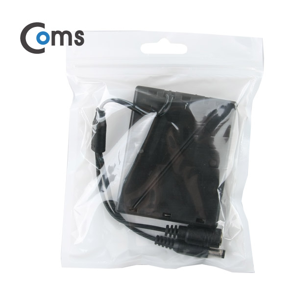 Coms 배터리 홀더(18650), 3구/DC 5.5(MF) 15cm, Y형(Plug/Jack)