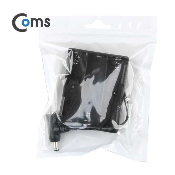 Coms 배터리 홀더(18650), 3구/DC 5.5(MF) 15cm, T형(Plug/Jack)