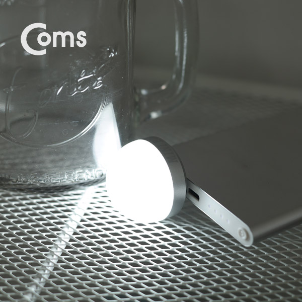 Coms USB LED 램프(전구형), short, 하단 USB