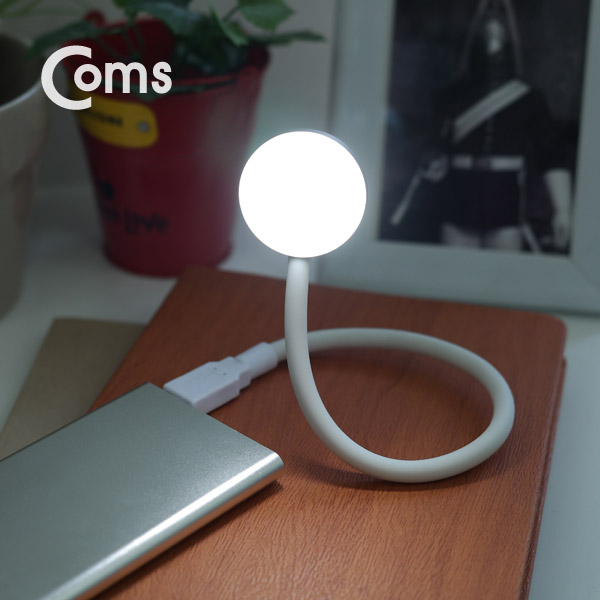 Coms USB LED 램프(전구형), 자바라 30cm